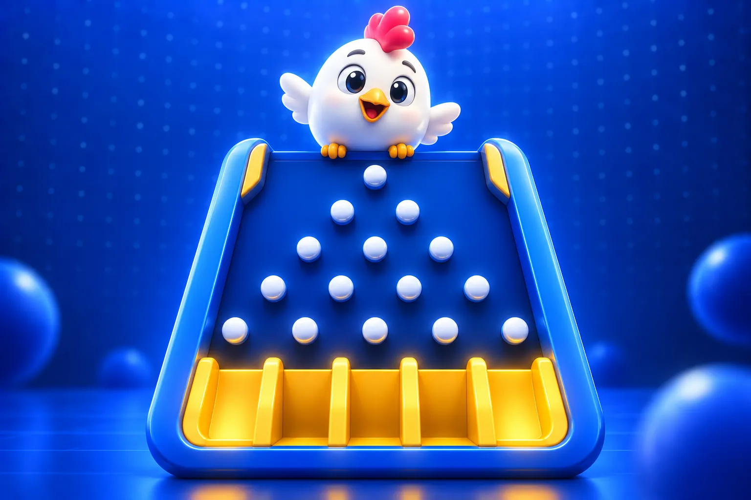Wersja Chicken Plinko z motywem kurczaka